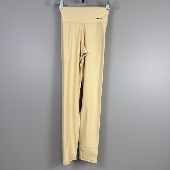Daisy Street Active Dsy St Leggings Yoga Pants Size 8 US Small New Light Yellow - Picture 1 of 10
